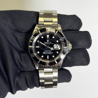 Rolex Submariner 40mm Black Dial Watch Ref# 16610