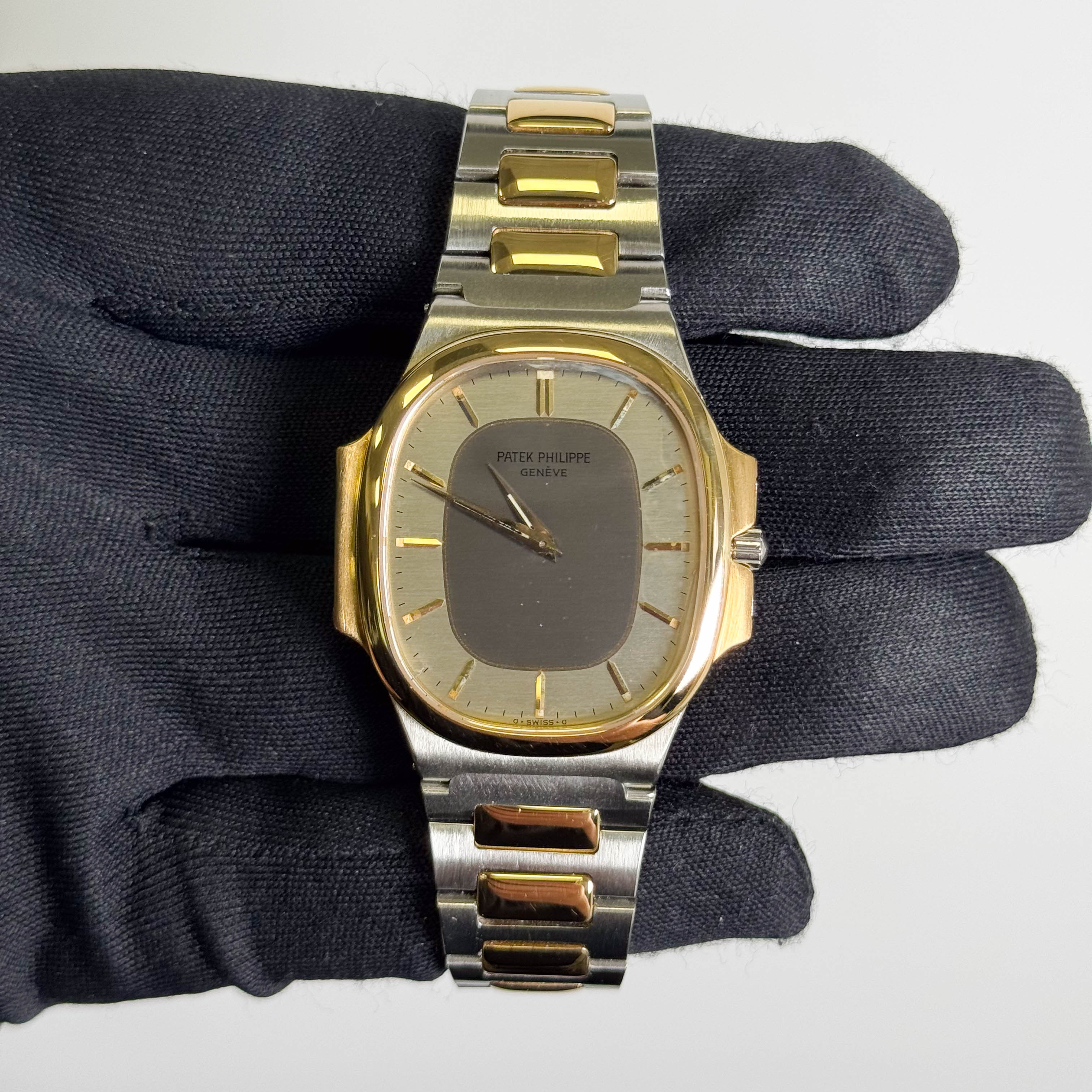 Patek Philippe Nautillipse 35mm Silver Dial Watch Ref# 3770/011 - Happy Jewelers Fine Jewelry Lifetime Warranty
