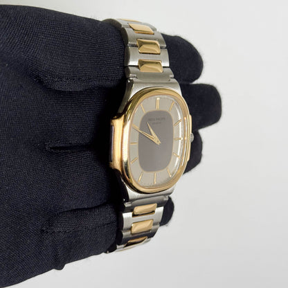 Patek Philippe Nautillipse 35mm Silver Dial Watch Ref# 3770/011 - Happy Jewelers Fine Jewelry Lifetime Warranty