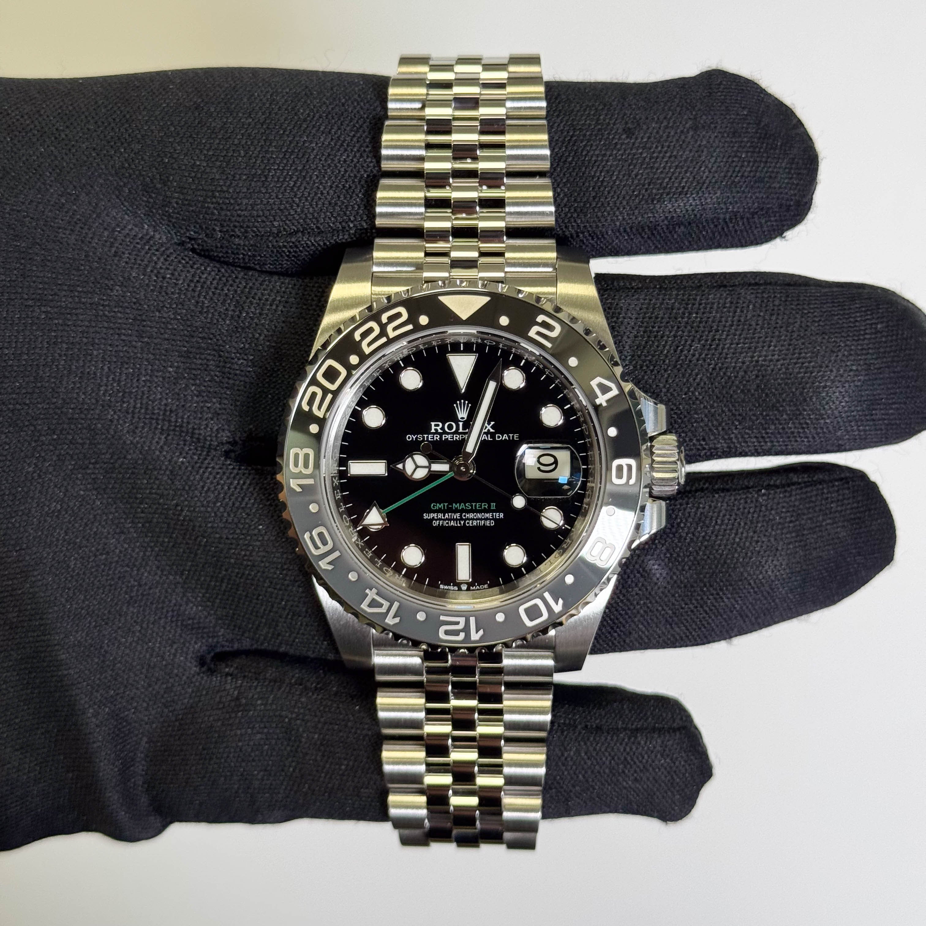 Rolex GMT-Master II 40mm Black Dial Watch Ref# 126710GRNR - Happy Jewelers Fine Jewelry Lifetime Warranty
