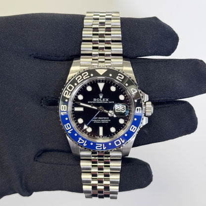 Rolex GMT Master II 40mm Black Dial Watch Ref# 126710BLNR