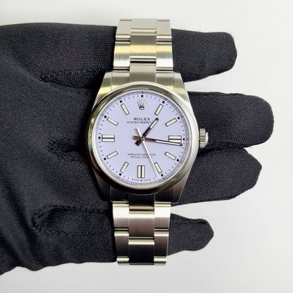 Rolex Oyster Perpetual 41mm Lilac Dial Watch Ref# 134300