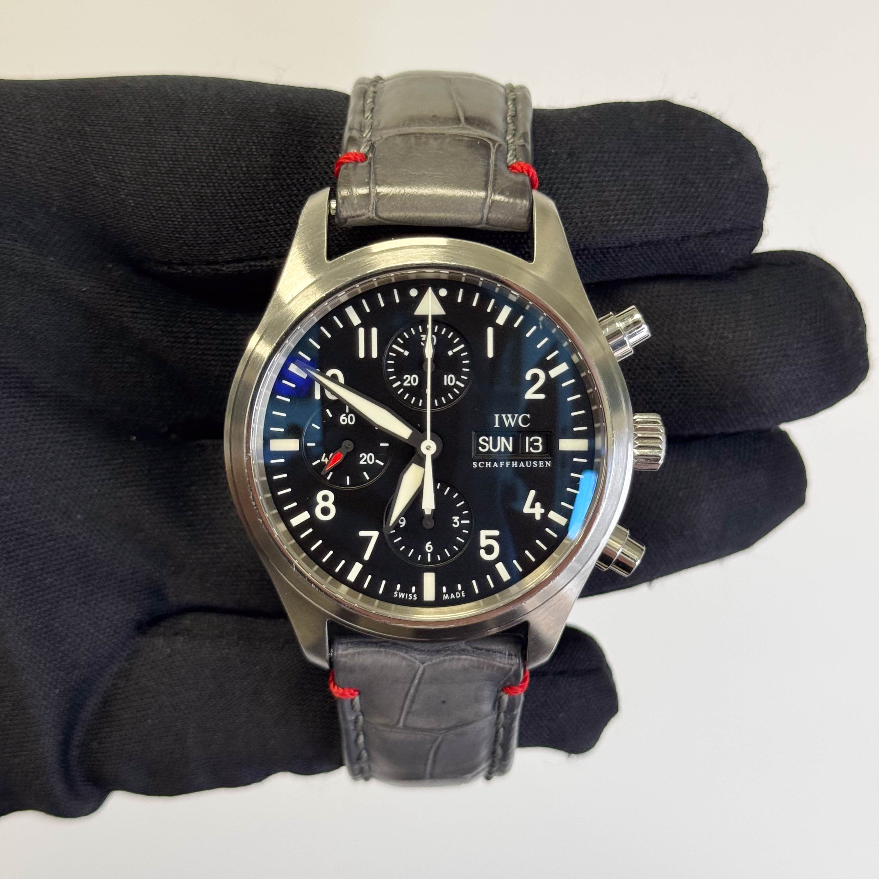 IWC Pilots 42mm Black Dial Watch Ref# IW371701 - Happy Jewelers Fine Jewelry Lifetime Warranty