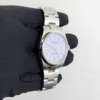 Rolex Oyster Perpetual 41mm Lilac Dial Watch Ref# 134300