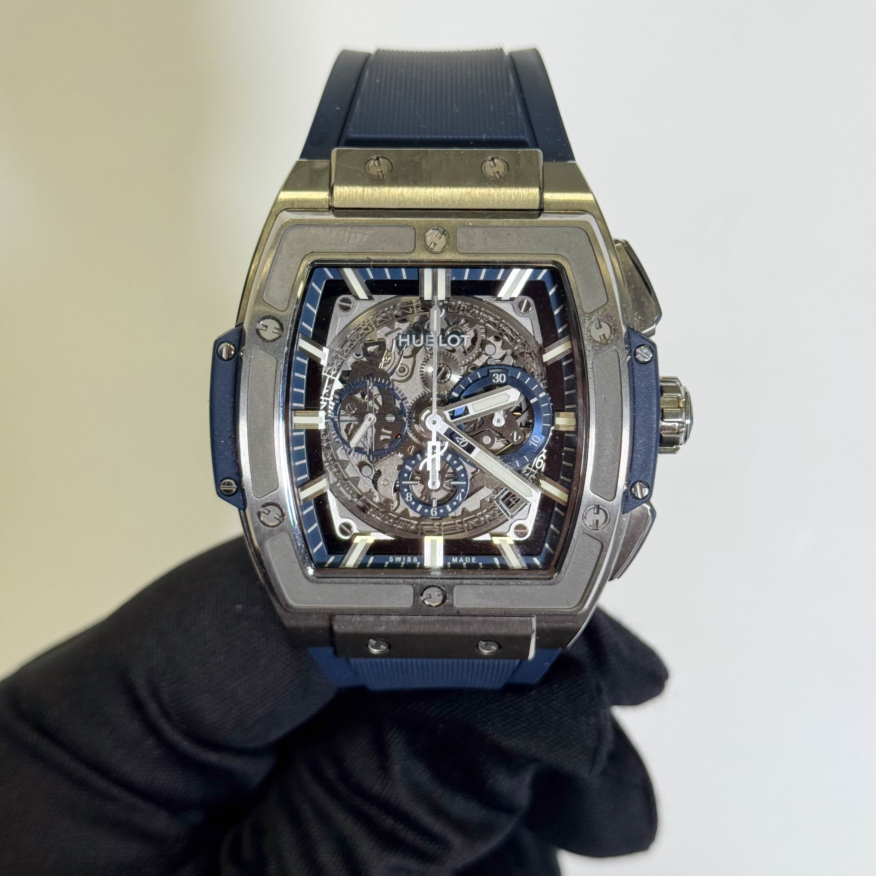 Hublot Spirit of Big Bang Titanium 45mm Skeleton Dial Watch Ref# 601.NX.7170.LR - Happy Jewelers Fine Jewelry Lifetime Warranty