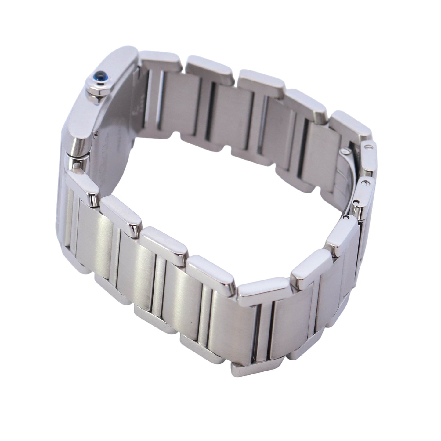 Cartier Tank Francaise Stainless Steel 25 X 30mm White Roman Dial Watch Ref#  WSTA0005 - Happy Jewelers Fine Jewelry Lifetime Warranty