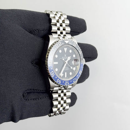 Rolex GMT-Master II "Batgirl" 40mm Black Dial Watch Ref# 126710BLNR