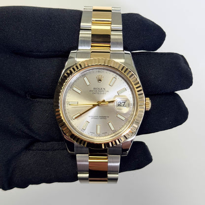 Rolex Datejust 41mm Ivory Dial Watch Ref# 116333