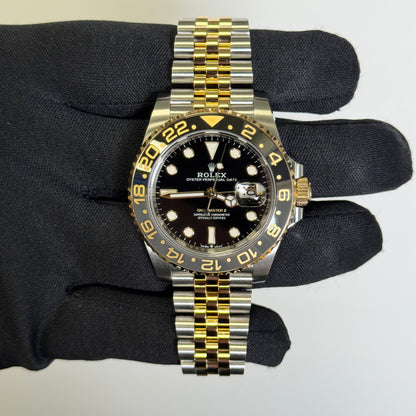 Rolex GMT-Master II Guinness 40mm Black Dial Watch Ref# 126713GRNR - Happy Jewelers Fine Jewelry Lifetime Warranty