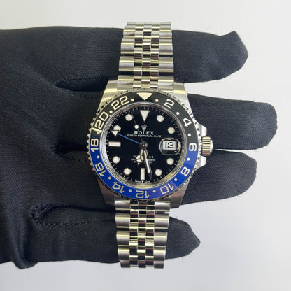 Rolex GMT-Master II "Batgirl" 40mm Black Dial Watch Ref# 126710BLNR