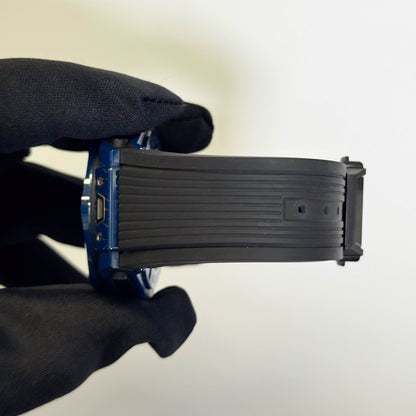 Hublot Big Bang Sang Bleu 45mm Blue Dial Watch Ref# 15.EX.7179.VR.MXM19 - Happy Jewelers Fine Jewelry Lifetime Warranty