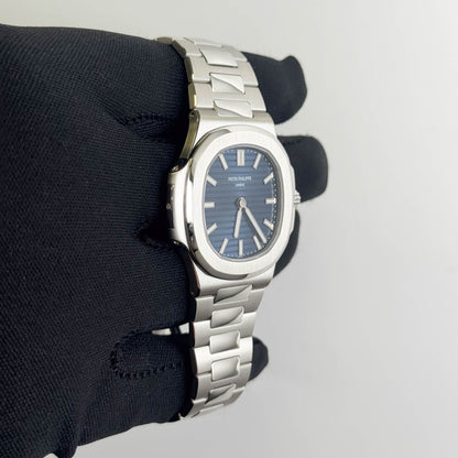 Patek Philippe Nautilus 40.5mm Blue Stick Dial Watch Ref# 5610/1P-001