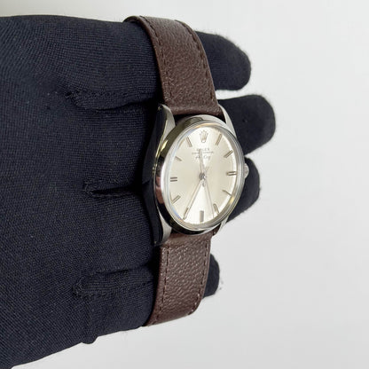 Rolex Air-KIng 34mm Silver Stick Dial Watch Ref# 5500