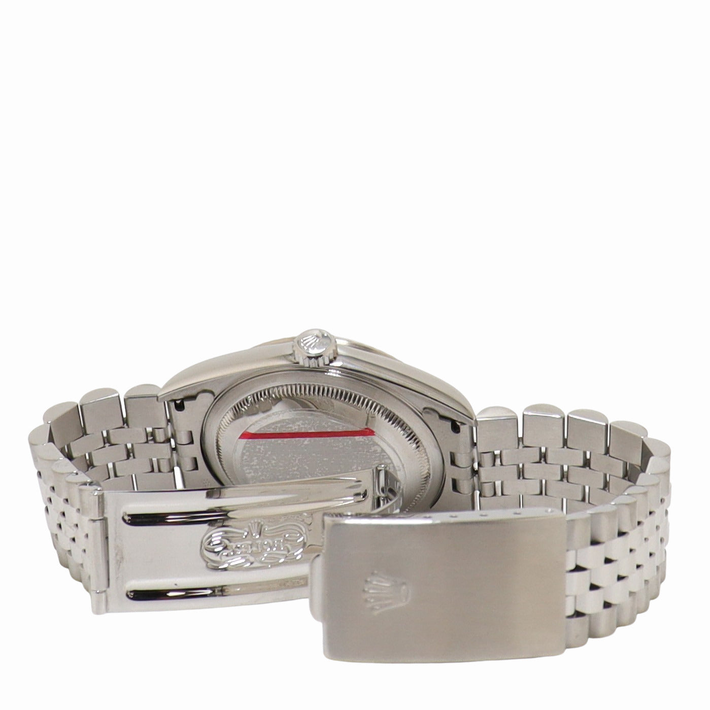 Rolex Datejust Stainless Steel 36mm Silver Stick Dial Watch Reference #: 16234 - Happy Jewelers Fine Jewelry Lifetime Warranty