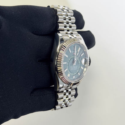 Rolex Sky-Dweller 42mm Green Dial Watch Ref# 336934