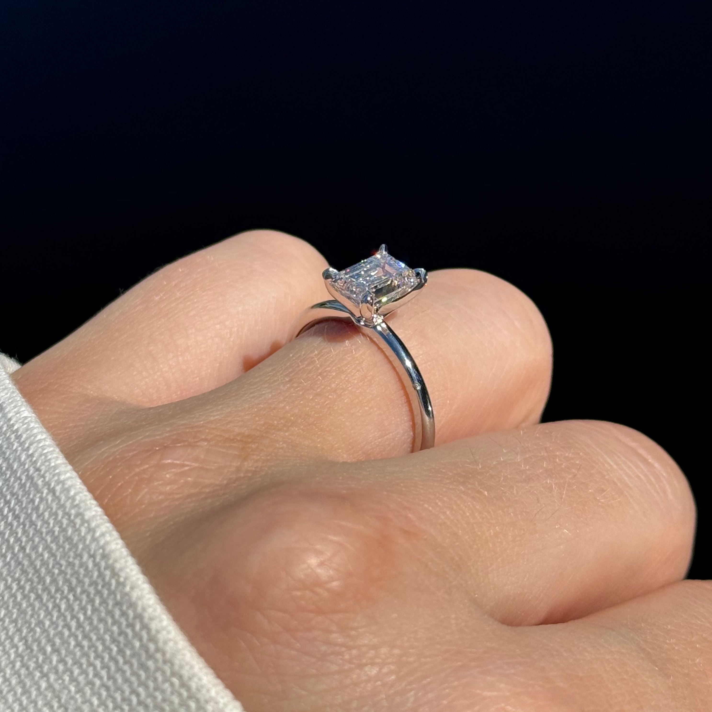 2.60 Carat Lab Emerald Solitaire Engagement Ring | Engagement Ring Wednesday - Happy Jewelers Fine Jewelry Lifetime Warranty