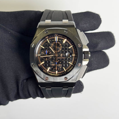 Audemars Piguet Royal Oak Offshore 44mm Black Dial Watch Ref# 26405CE.OO.A002CA.02 - Happy Jewelers Fine Jewelry Lifetime Warranty