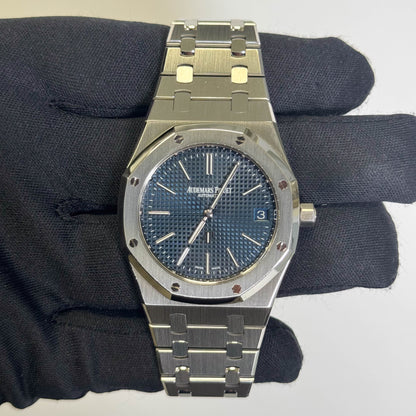 Audemars Piguet Jumbo Extra Thin 39mm Blue Dial Watch Ref# 16202ST