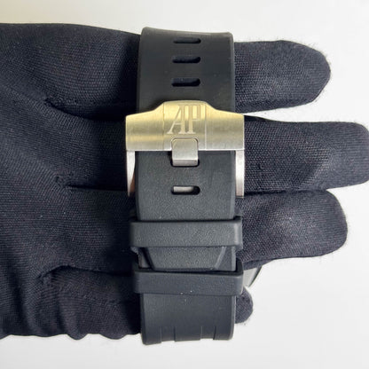 Audemars Piguet Royal Oak Offshore 44mm Black Dial Watch Ref# 26405CE.OO.A002CA.02 - Happy Jewelers Fine Jewelry Lifetime Warranty