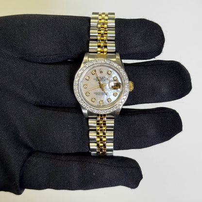 Rolex Datejust 26mm MOP Dial Watch Ref# 69173 - Happy Jewelers Fine Jewelry Lifetime Warranty