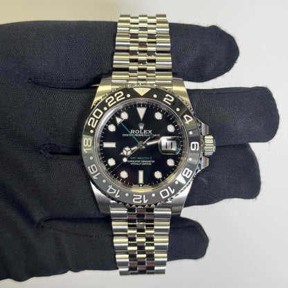 Rolex GMT-Master II 40mm Black Dial Ref# 126710GRNR