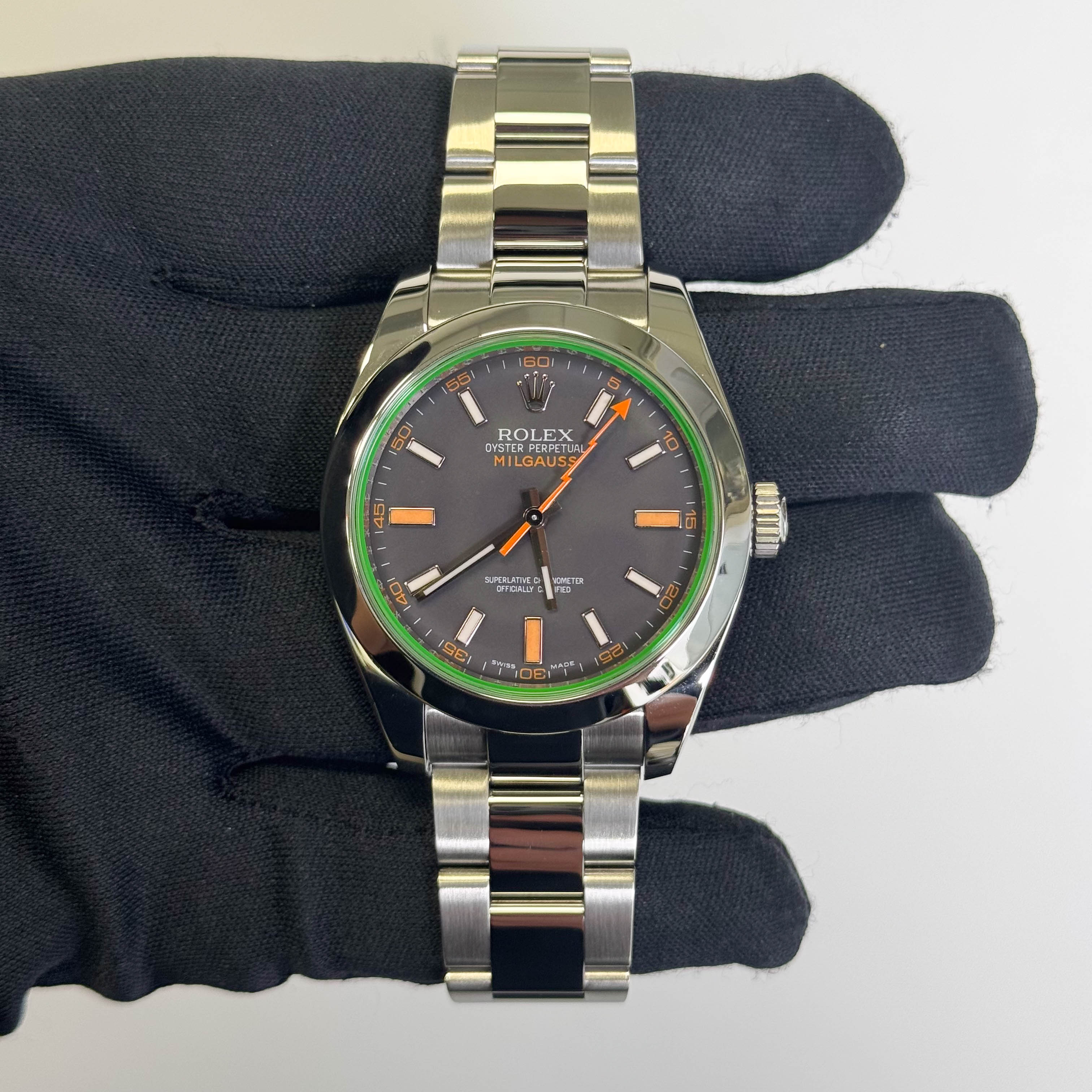 Rolex Milgauss 40mm Black Dial Watch Ref# 116400V