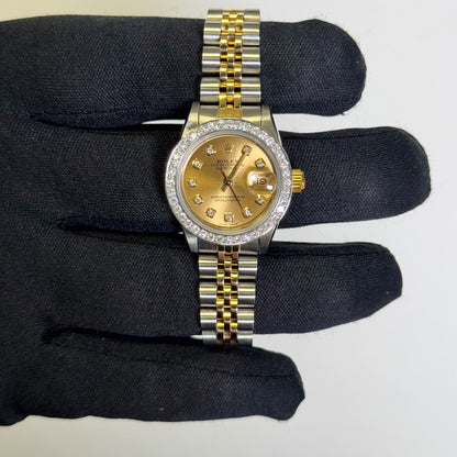 Rolex Datejust 26mm Champagne Dial Watch Ref# 69173 - Happy Jewelers Fine Jewelry Lifetime Warranty