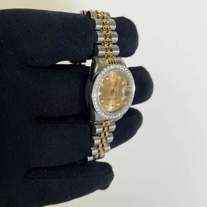 Rolex Datejust 26mm Champagne Dial Watch Ref# 69173 - Happy Jewelers Fine Jewelry Lifetime Warranty