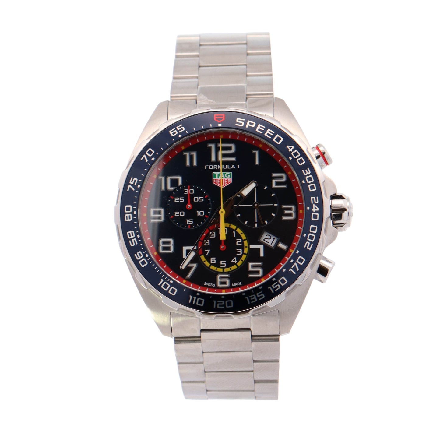 Tag Heuer Formula 1 Redbull Racing Edition Stainless Steel 43mm Blue Chronograph Dial Watch - Happy Jewelers Fine Jewelry Lifetime Warranty