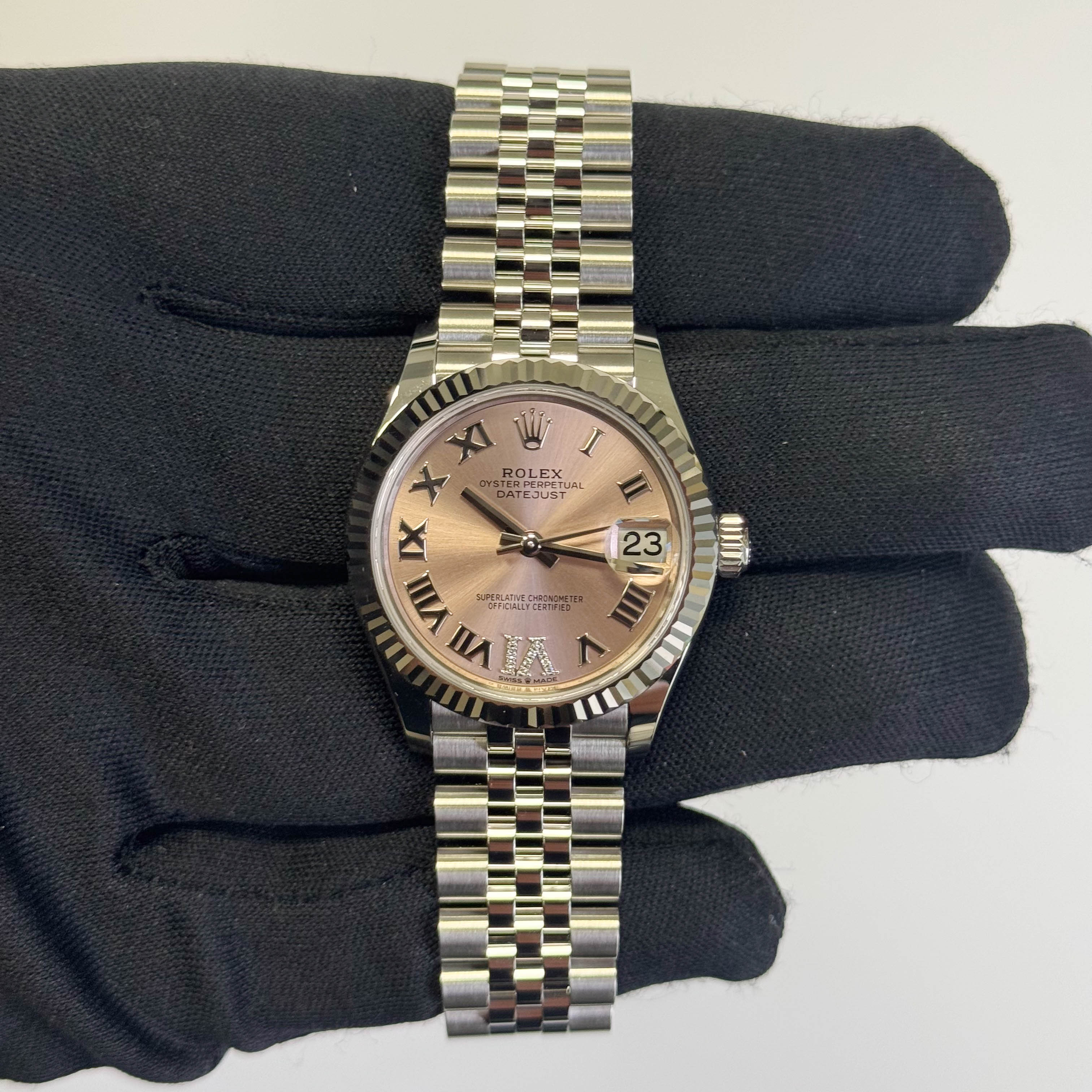 Rolex Datejust 31mm Pink Dial Watch Ref# 278274