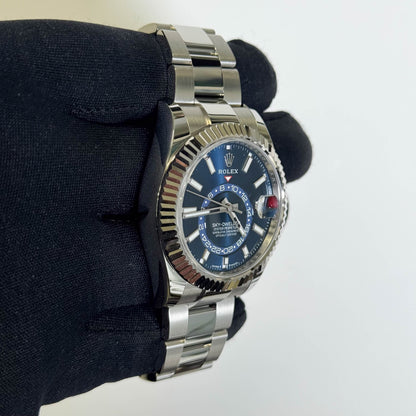 Rolex Sky-Dweller 42mm Blue Dial Watch Ref# 336934 - Happy Jewelers Fine Jewelry Lifetime Warranty