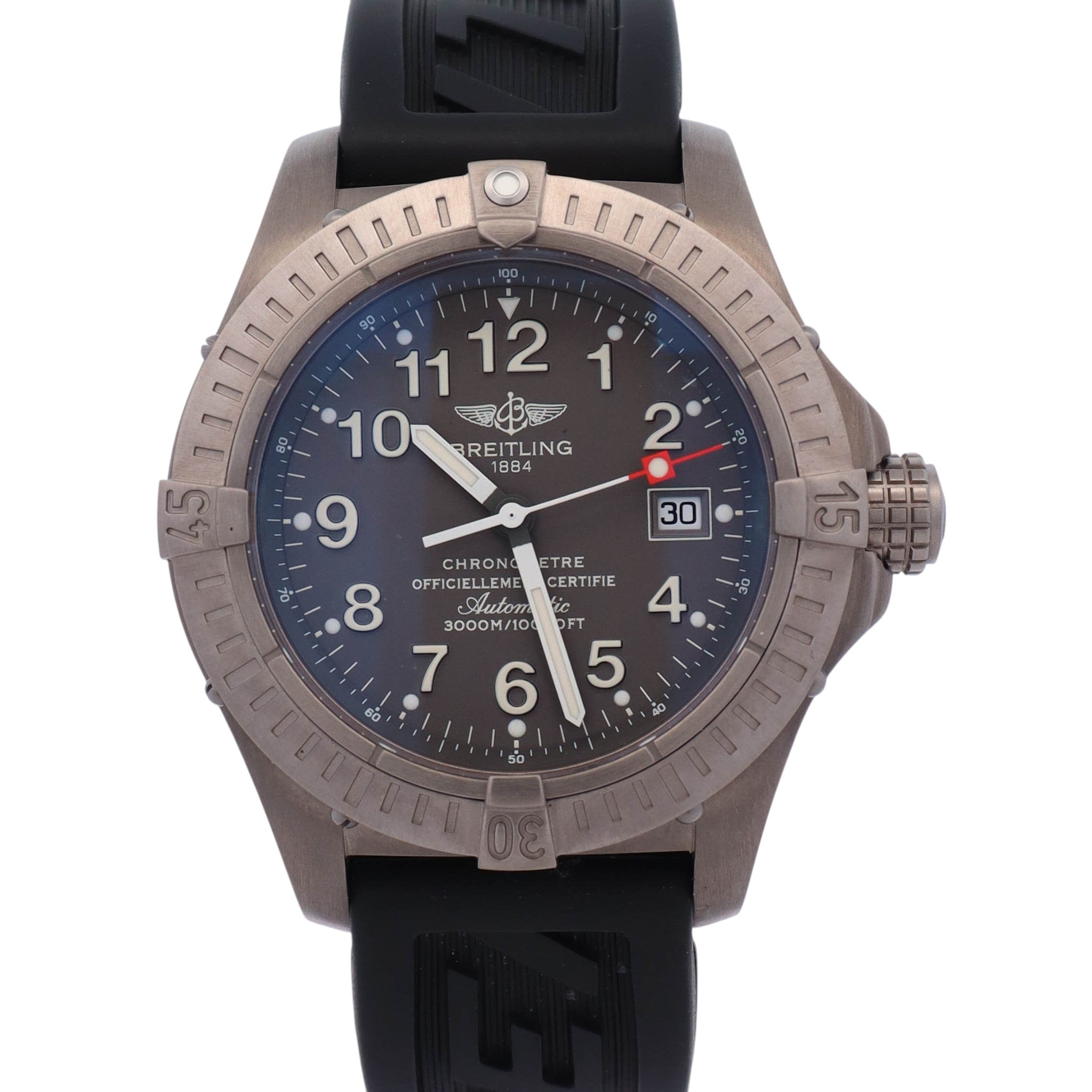 Breitling Avenger Seawolf Titanium 44mm Grey Dial Watch Ref