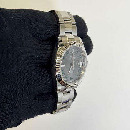 Rolex Datejust 41mm Wimbledon Dial Watch Ref# 126334 - Happy Jewelers Fine Jewelry Lifetime Warranty