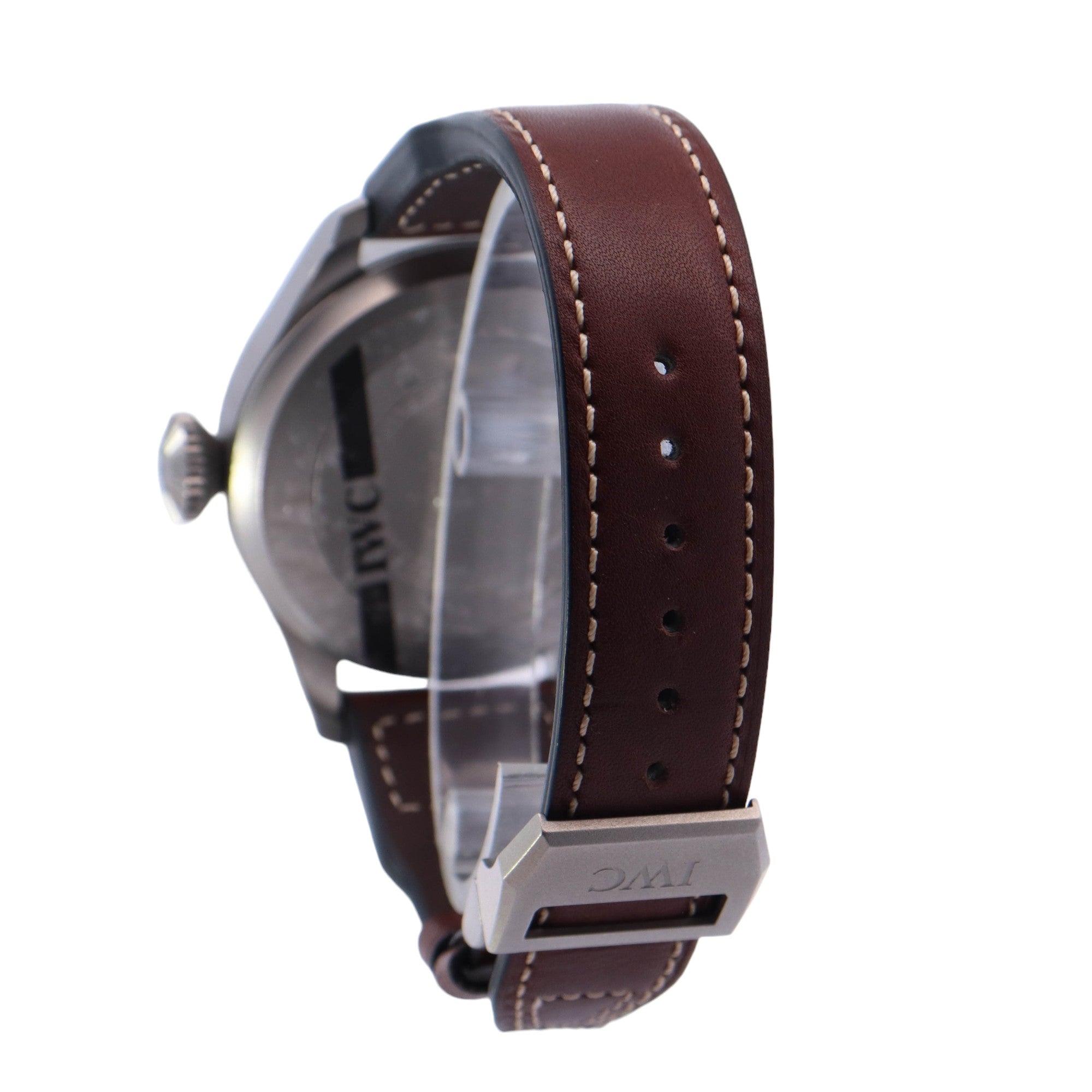 IWC Mens Big Pilot Titanium 46mm Black Arabic Numeral Dial Watch Reference# IW501004 - Happy Jewelers Fine Jewelry Lifetime Warranty