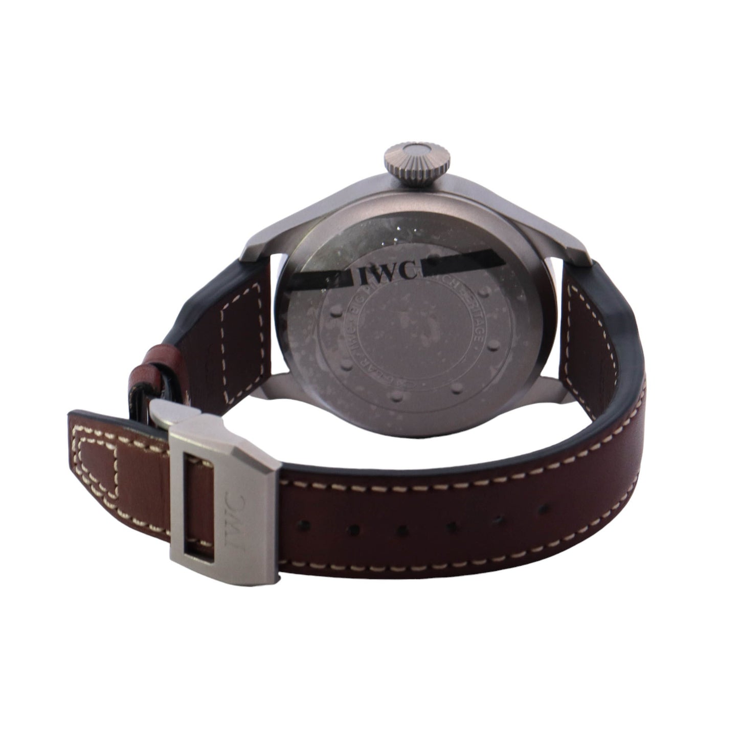 IWC Mens Big Pilot Titanium 46mm Black Arabic Numeral Dial Watch Reference# IW501004 - Happy Jewelers Fine Jewelry Lifetime Warranty