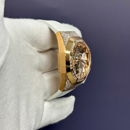 Audemars Piguet Royal Oak 38.5mm Skeleton Dial Ref# 26228OR.ZZ.D011CR.01 - Happy Jewelers Fine Jewelry Lifetime Warranty