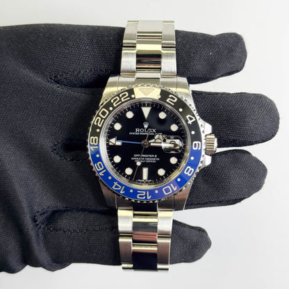 Rolex GMT-Master II "Batman" 40mm Black Dial Watch Ref# 126710BLNR