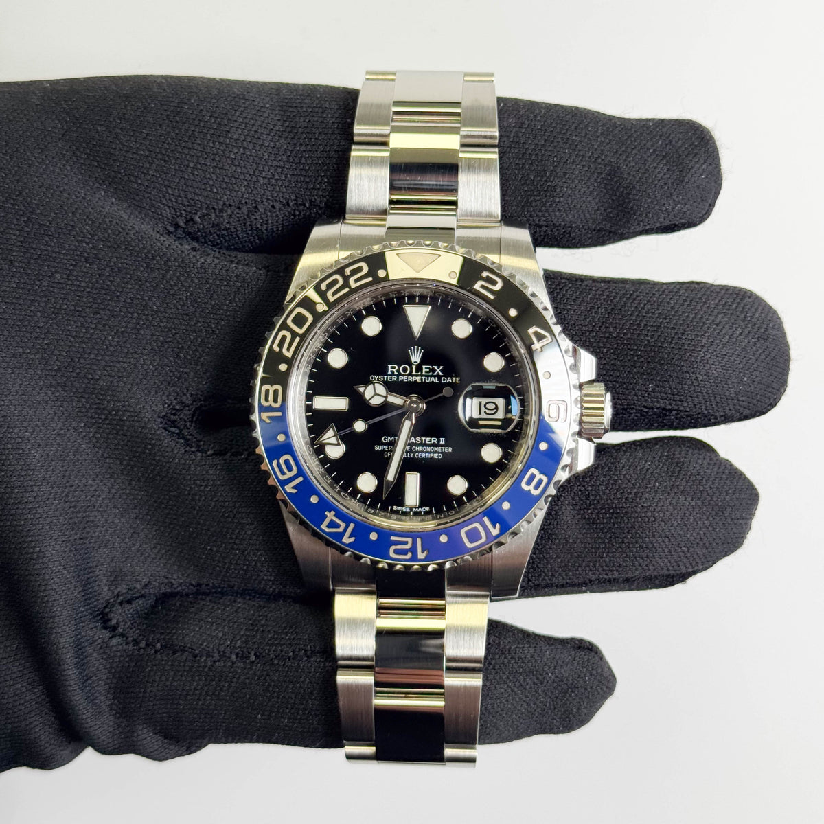 Rolex GMT-Master II "Batman" 40mm Black Dial Watch Ref# 126710BLNR