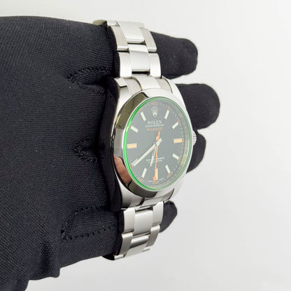 Rolex Milgauss 40mm Black Dial Watch Ref# 116400GV