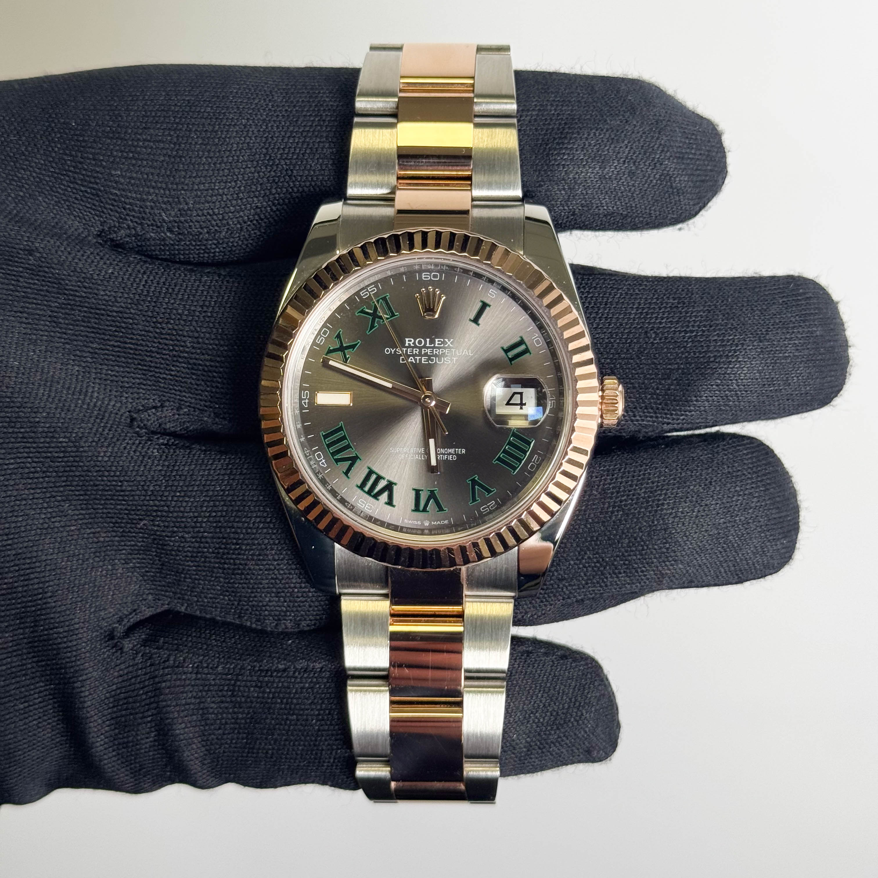 Rolex Datejust 41mm Wimbledon Dial Watch Ref# 126331 - Happy Jewelers Fine Jewelry Lifetime Warranty
