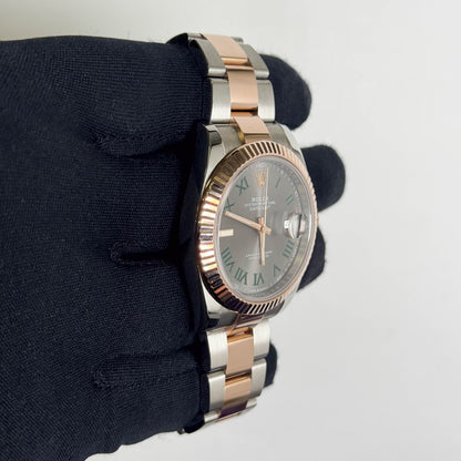 Rolex Datejust 41mm Wimbledon Dial Watch Ref# 126331 - Happy Jewelers Fine Jewelry Lifetime Warranty