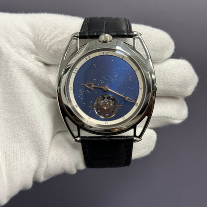 De Bethune DB28 XP Starry Sky 43mm Titanium Blue Dial Ref# DB28XPTIS3V2 - Happy Jewelers Fine Jewelry Lifetime Warranty