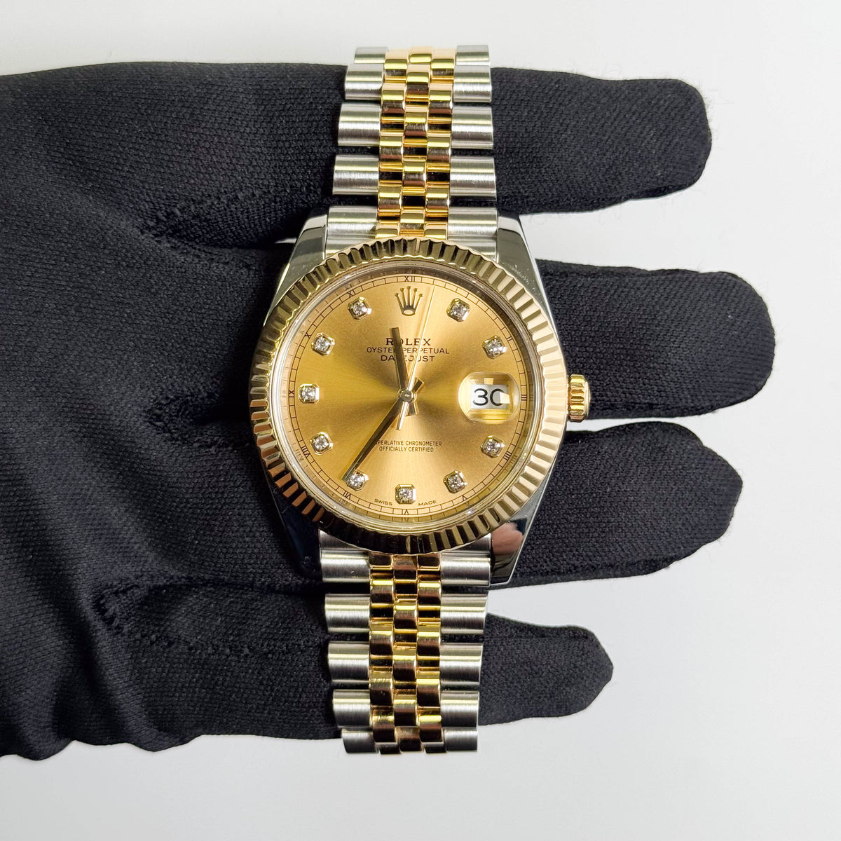 Rolex Datejust 41mm Champagne Dial Watch Ref# 126333