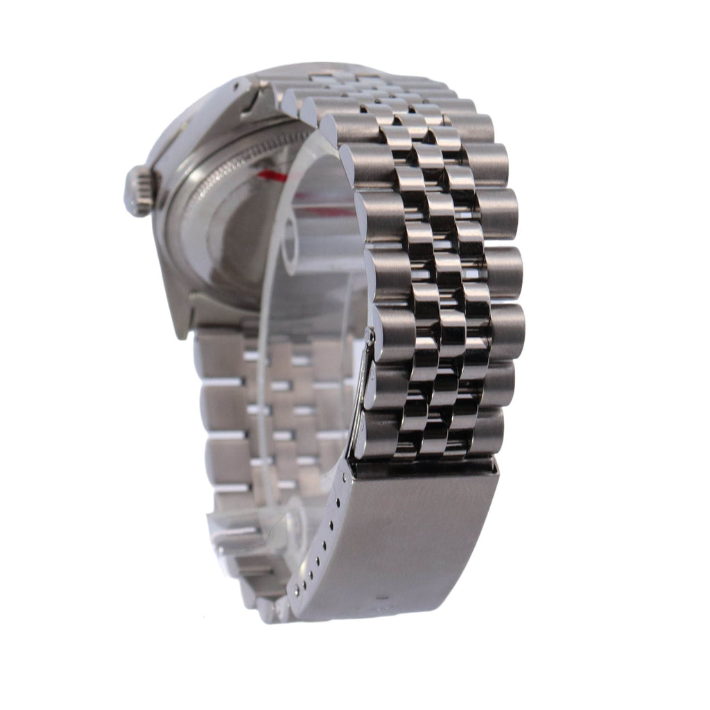 Rolex Datejust Stainless Steel 36mm Custom Yellow Diamond Dial Watch Reference #: 1603 - Happy Jewelers Fine Jewelry Lifetime Warranty