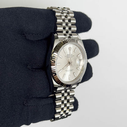 Rolex Datejust 41mm Silver Dial Watch Ref# 126334 - Happy Jewelers Fine Jewelry Lifetime Warranty