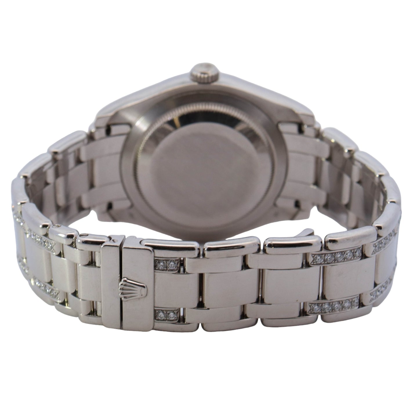 Rolex Day-Date Masterpiece Platinum 39mm Dark MOP Diamond Dot Dial Watch Reference #: 18946 - Happy Jewelers Fine Jewelry Lifetime Warranty