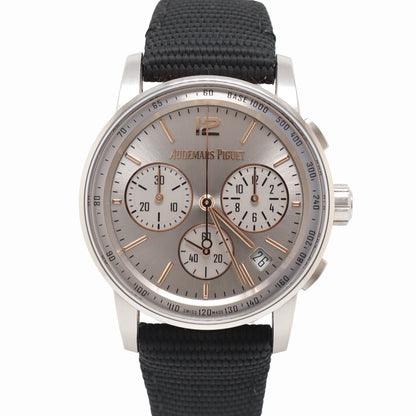 Audemars Piguet Code 11.59 41mm Silver Dial Watch Ref# 26393CR.OO.A008KB.01 - Happy Jewelers Fine Jewelry Lifetime Warranty