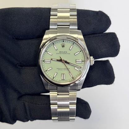 Rolex Oyster Perpetual 41mm Pistachio Dial Watch Ref# 134300