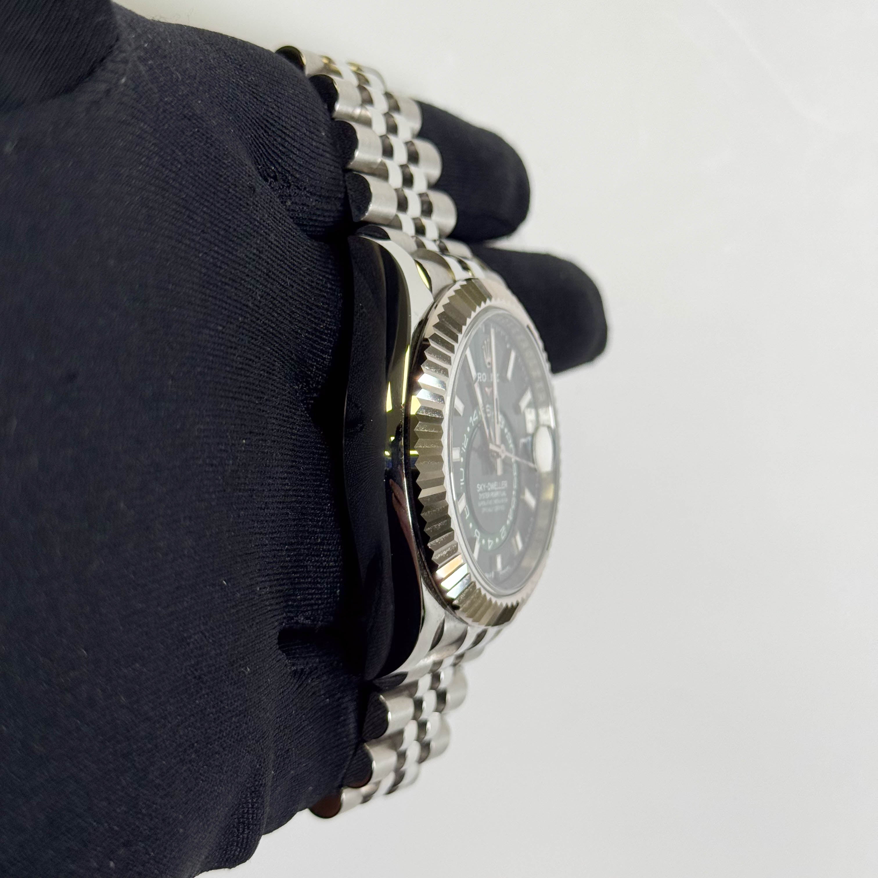 Rolex Sky-Dweller 42mm Green Dial Watch Ref# 336934