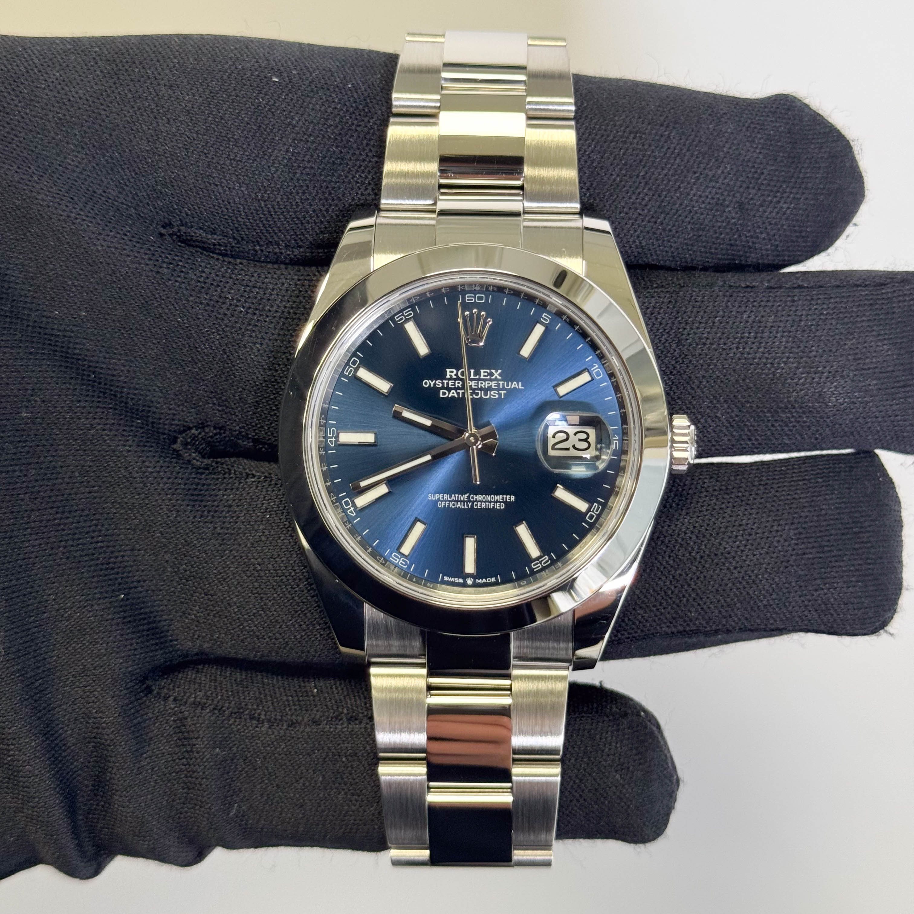 Rolex Datejust 41mm Blue Dial Watch Ref# 126300